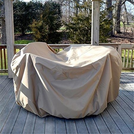 BLUE WAVE Blue Wave NU5562 All-Weather Protective Cover for 54 in. Round Table & Chairs with Umbrella Hole NU5562